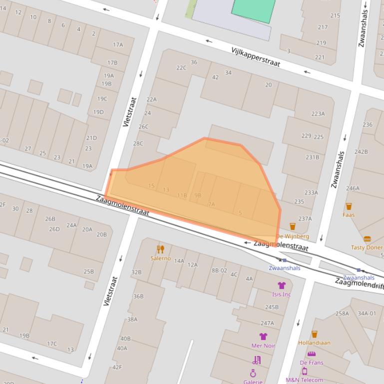 Kaart van postcodegebied 3036HA.
