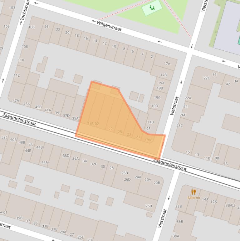 Kaart van postcodegebied 3036HB.
