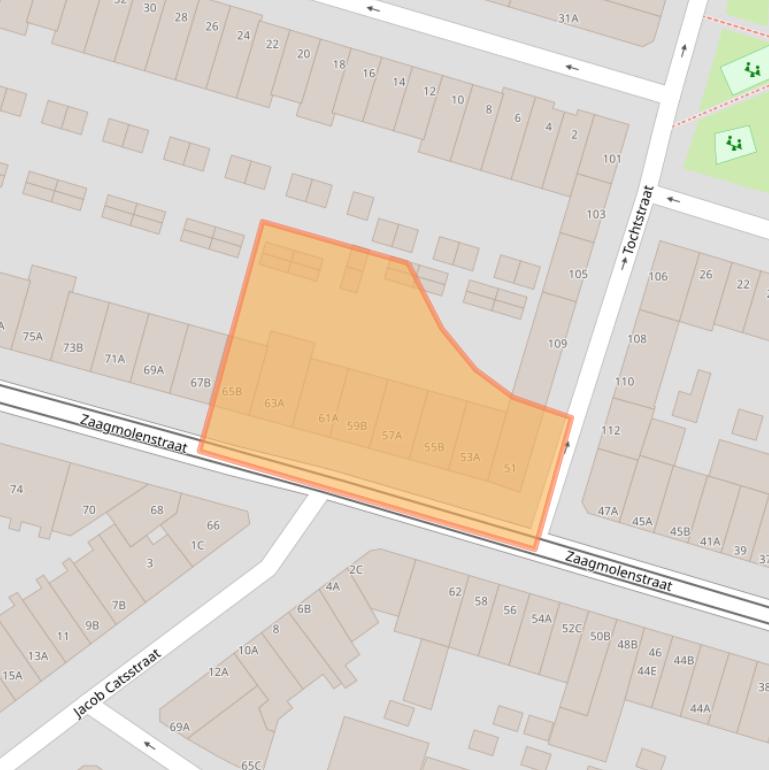 Kaart van postcodegebied 3036HD.