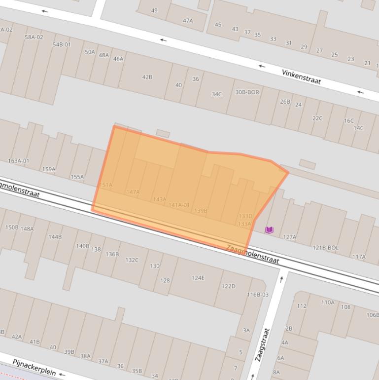 Kaart van postcodegebied 3036HJ.