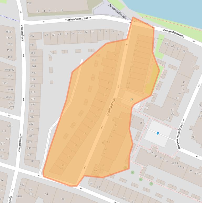 Kaart van postcodegebied 3036JN.