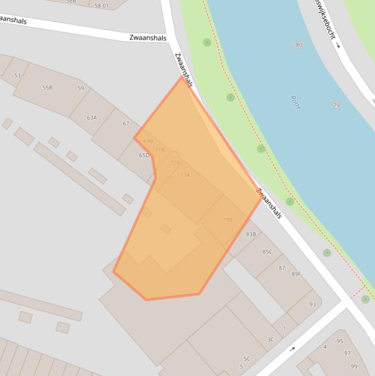 Kaart van postcodegebied 3036KD.