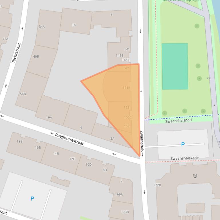 Kaart van postcodegebied 3036KK.