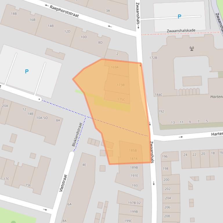 Kaart van postcodegebied 3036KL.