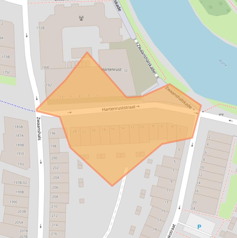 Kaart van postcodegebied 3036KX.