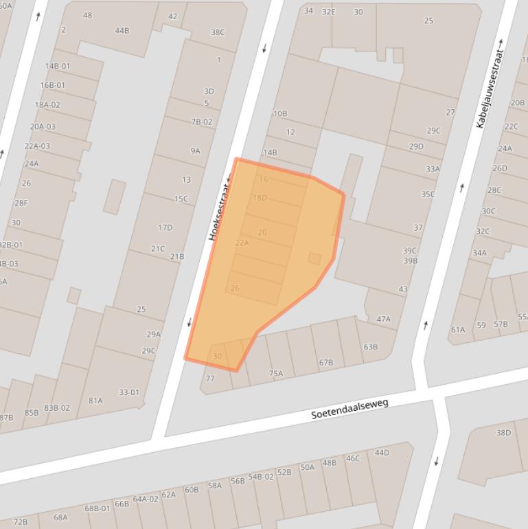 Kaart van postcodegebied 3036LM.
