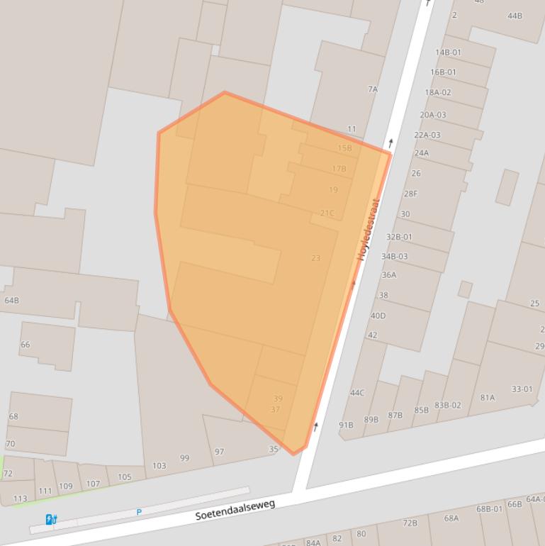 Kaart van postcodegebied 3036LP.
