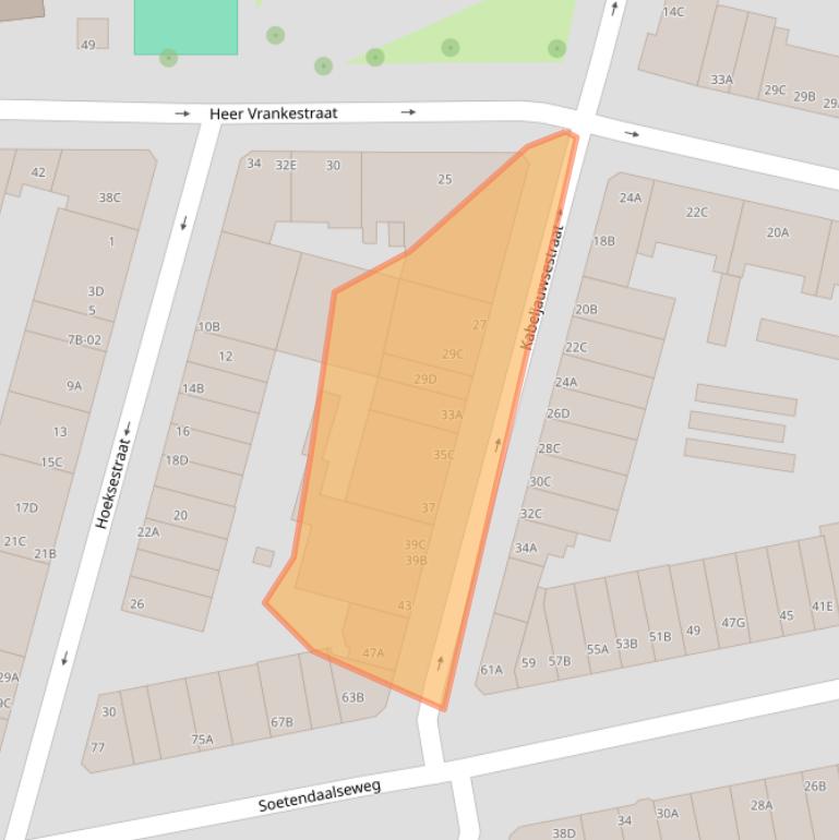 Kaart van postcodegebied 3036LT.