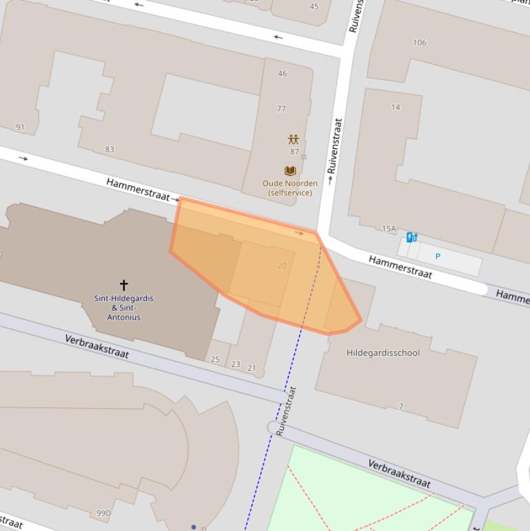 Kaart van postcodegebied 3036MD.