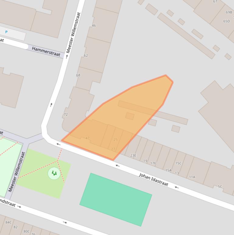 Kaart van postcodegebied 3036MG.