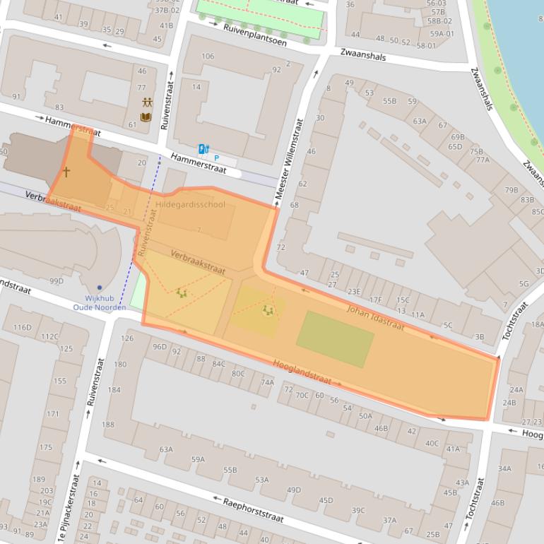 Kaart van postcodegebied 3036MR.