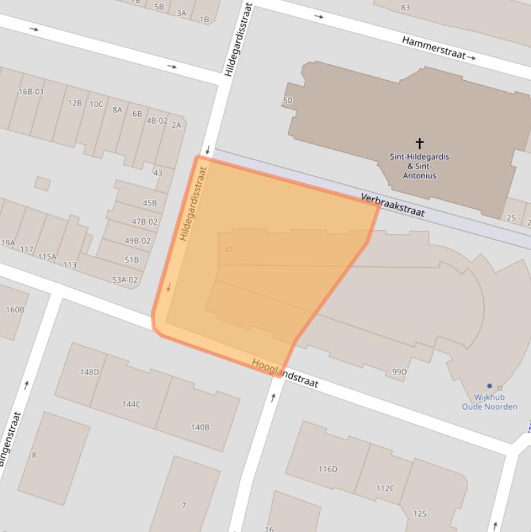 Kaart van postcodegebied 3036MT.
