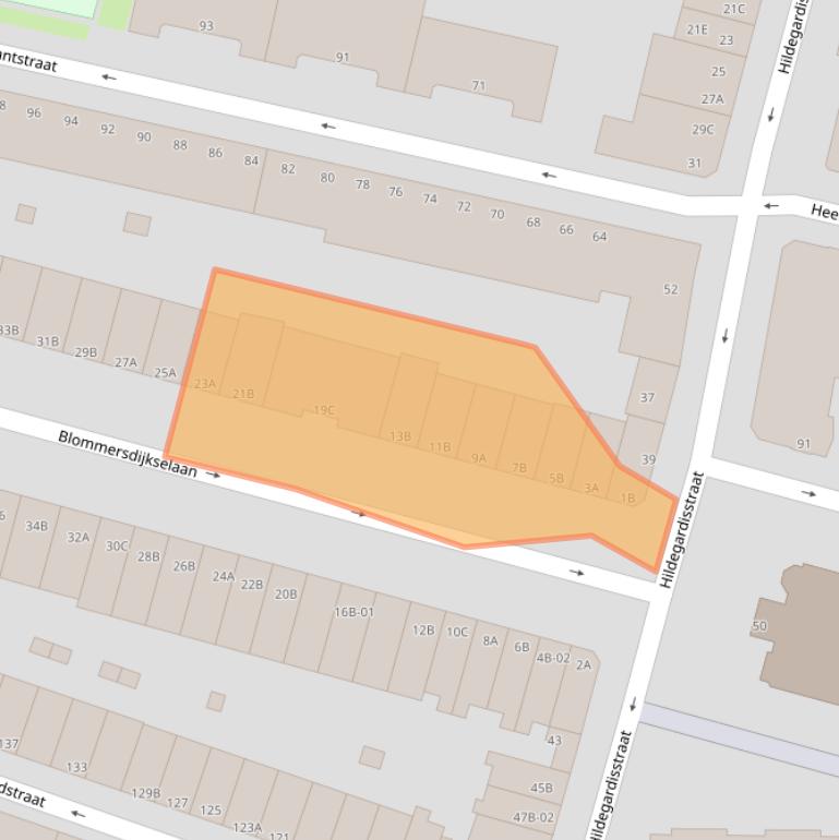 Kaart van postcodegebied 3036NA.