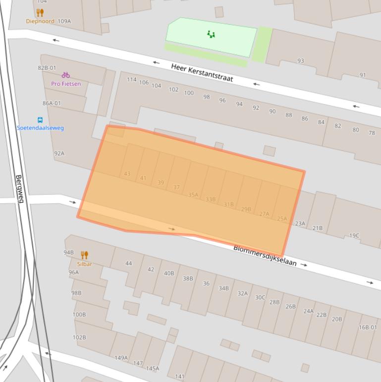 Kaart van postcodegebied 3036NB.