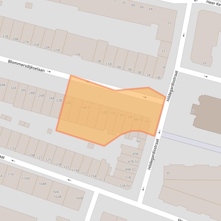 Kaart van postcodegebied 3036NC.