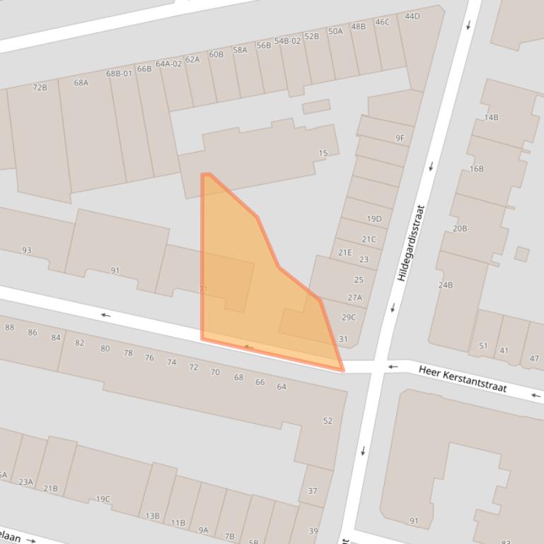 Kaart van postcodegebied 3036NJ.