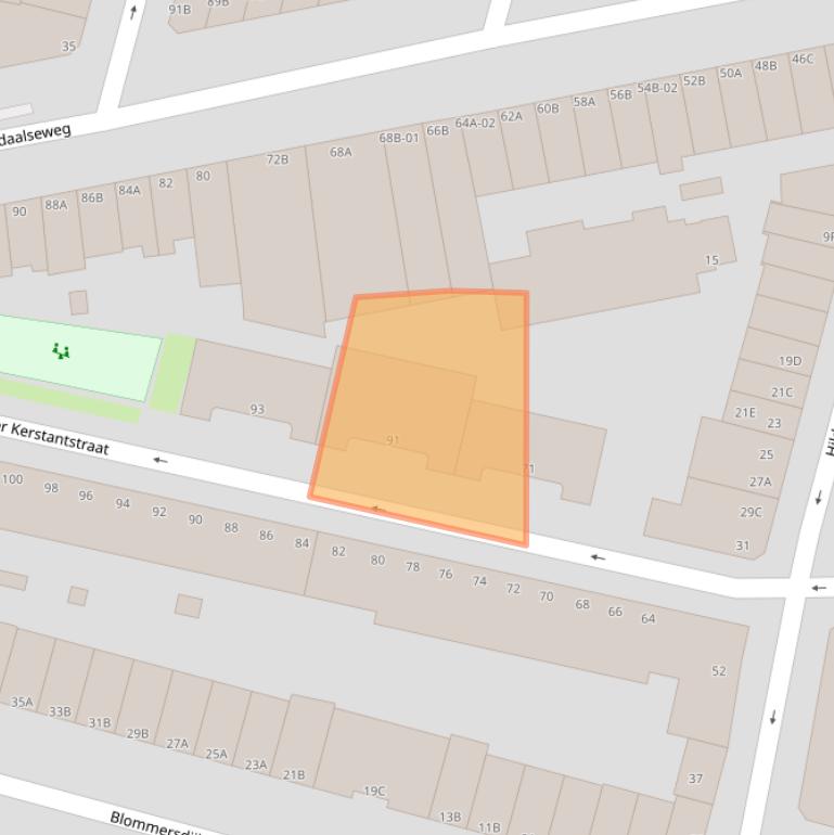 Kaart van postcodegebied 3036NK.