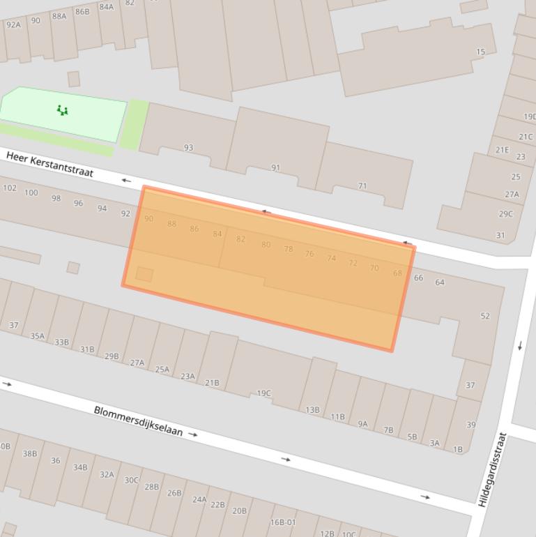 Kaart van postcodegebied 3036NP.