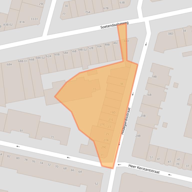 Kaart van postcodegebied 3036NS.