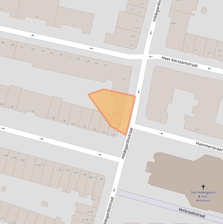 Kaart van postcodegebied 3036NT.