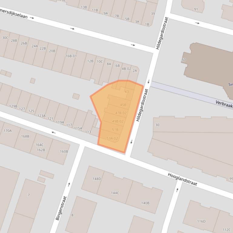 Kaart van postcodegebied 3036NV.