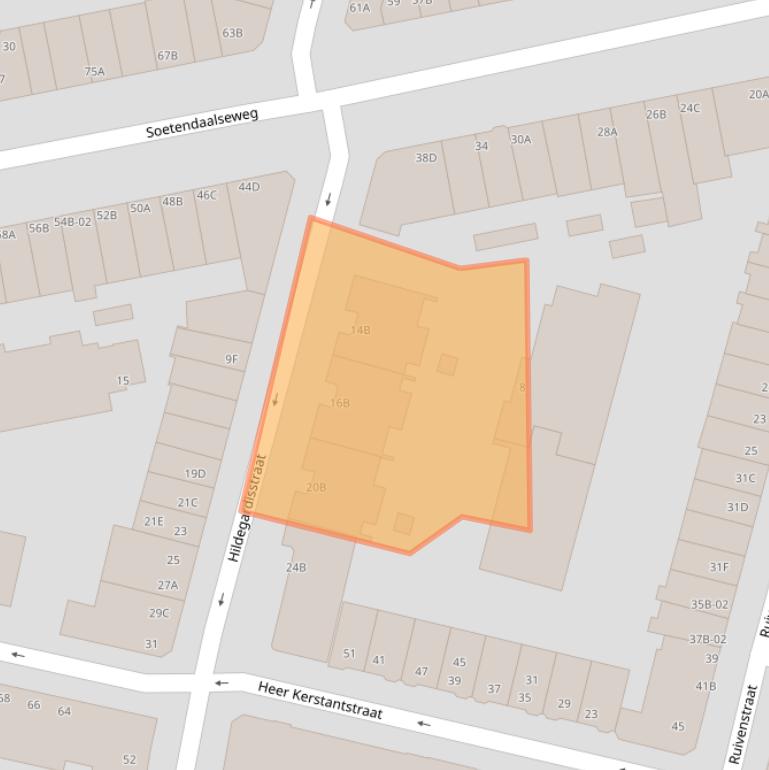 Kaart van postcodegebied 3036NW.