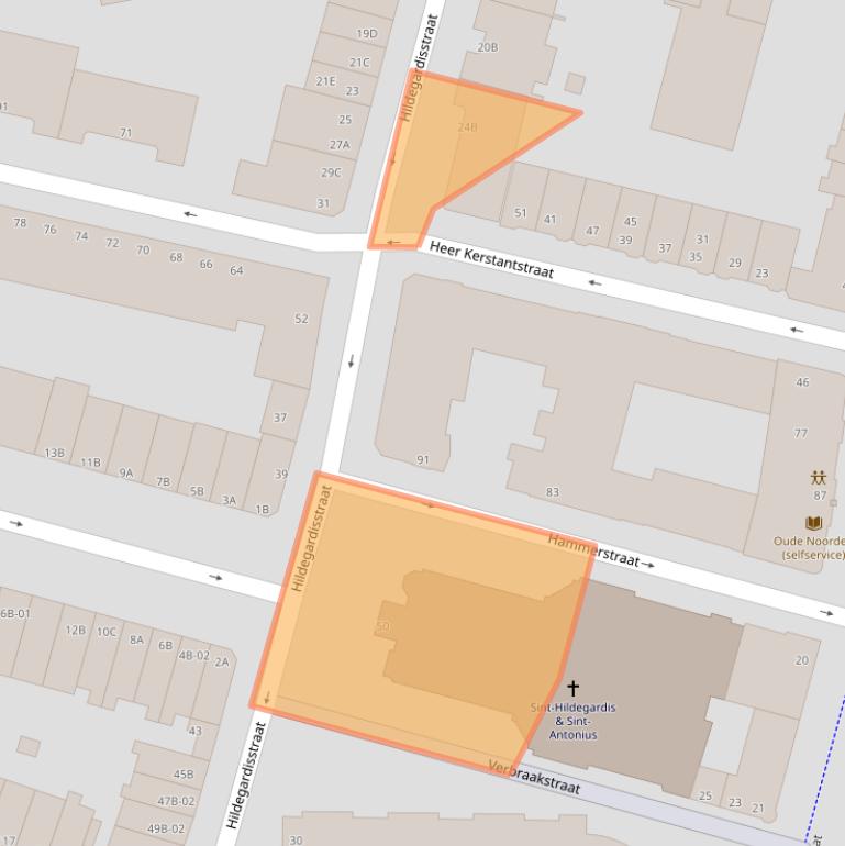 Kaart van postcodegebied 3036NX.