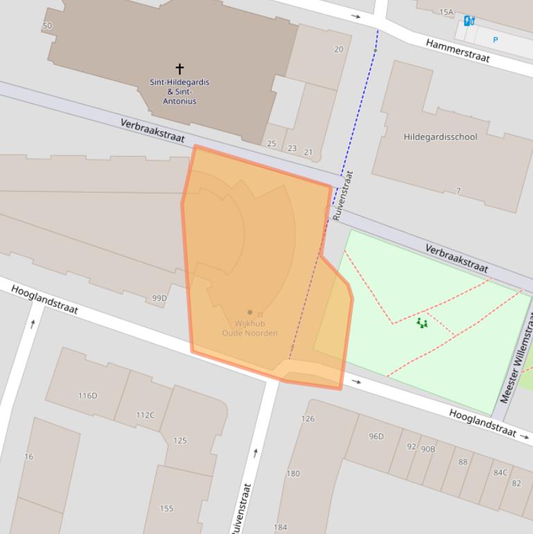 Kaart van postcodegebied 3036PD.