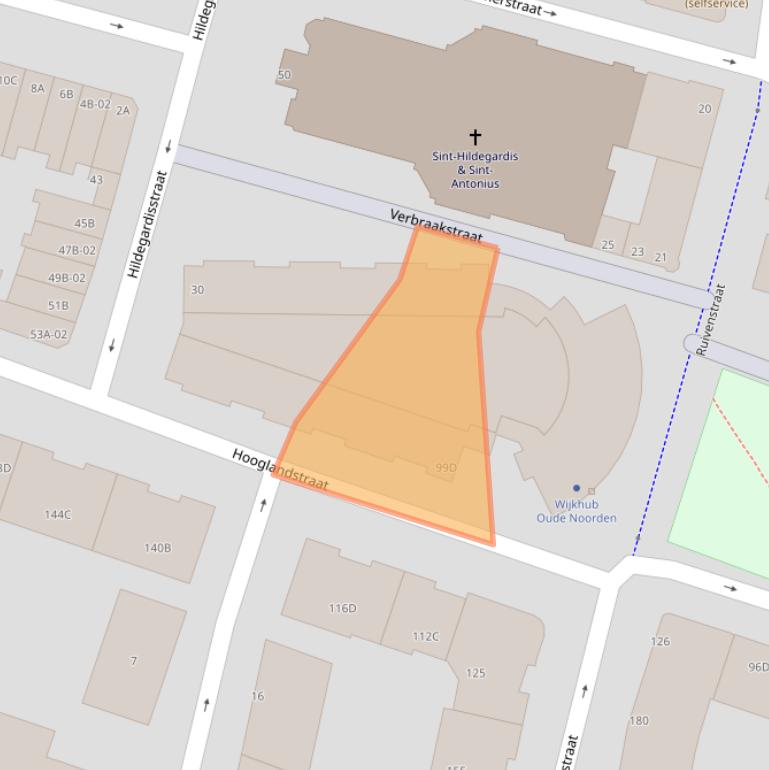 Kaart van postcodegebied 3036PE.