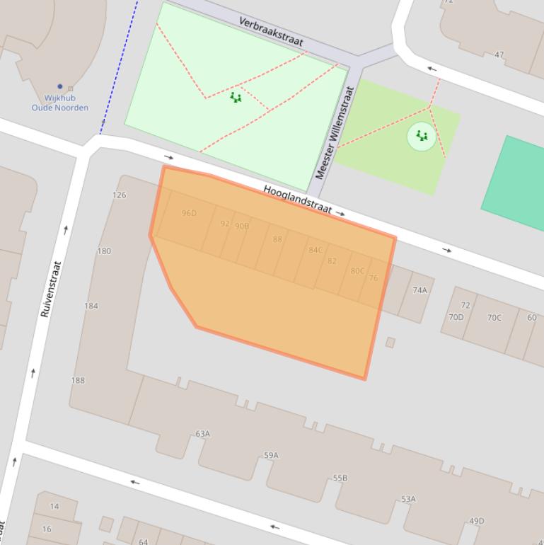 Kaart van postcodegebied 3036PM.