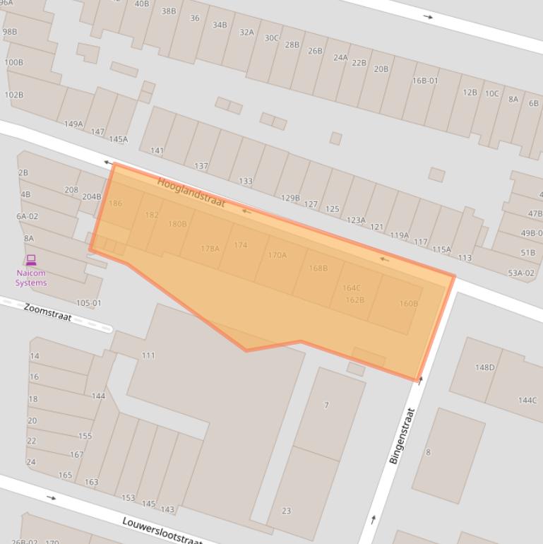 Kaart van postcodegebied 3036PR.