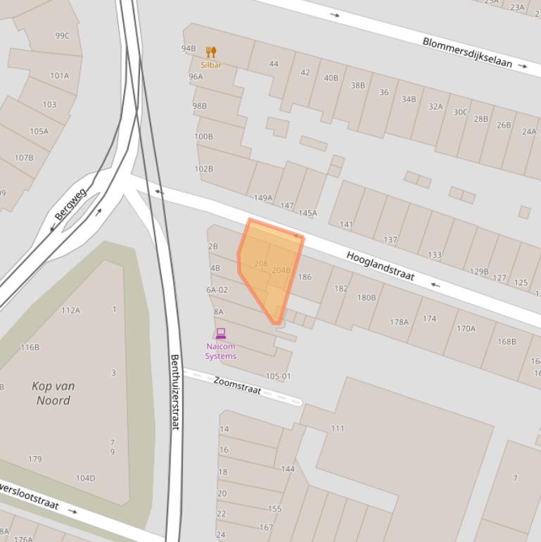 Kaart van postcodegebied 3036PS.