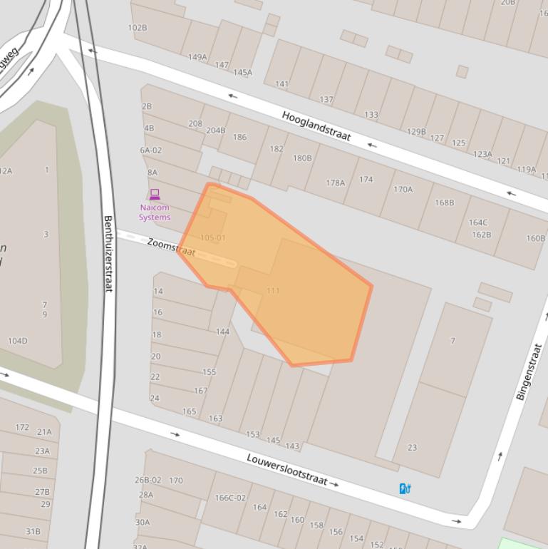 Kaart van postcodegebied 3036RE.