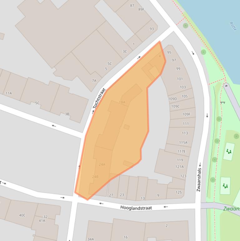 Kaart van postcodegebied 3036SJ.