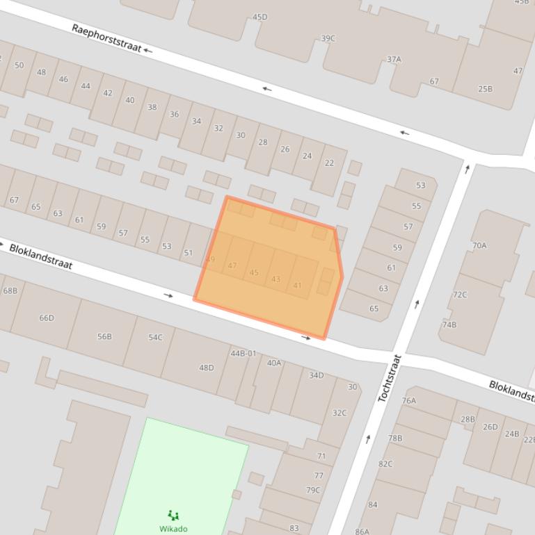 Kaart van postcodegebied 3036TB.