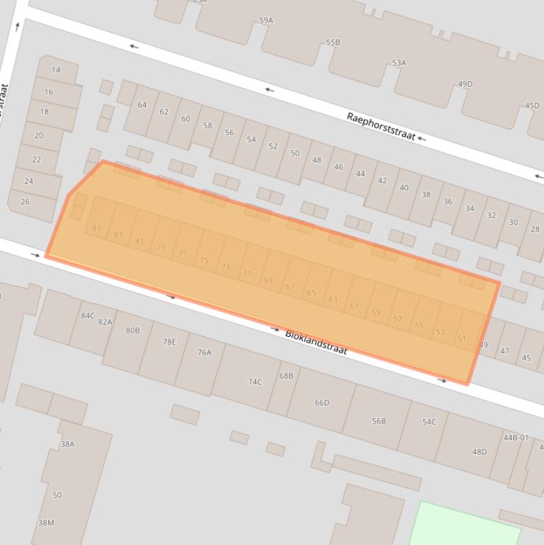 Kaart van postcodegebied 3036TC.