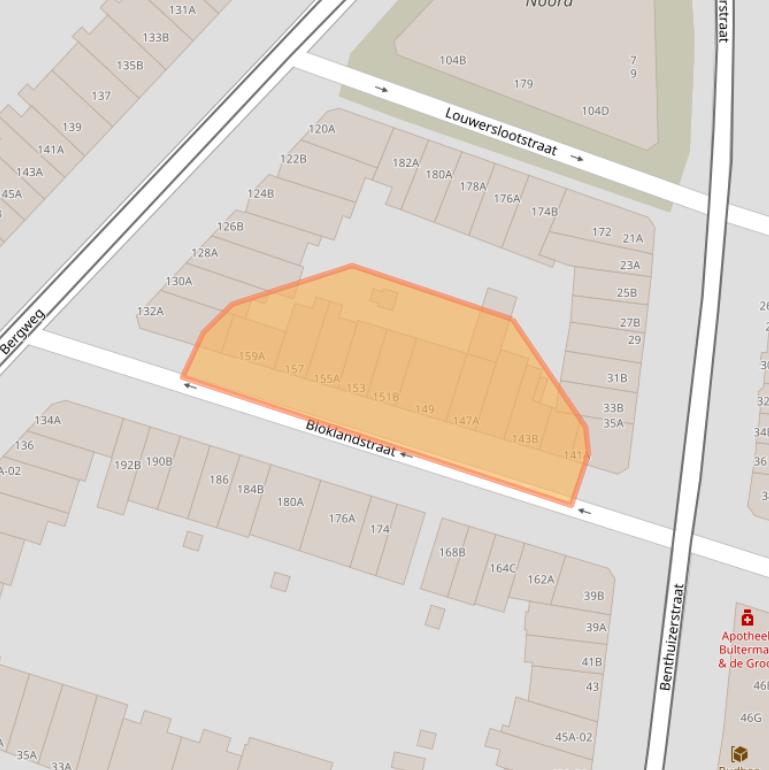 Kaart van postcodegebied 3036TH.