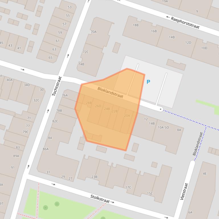 Kaart van postcodegebied 3036TK.