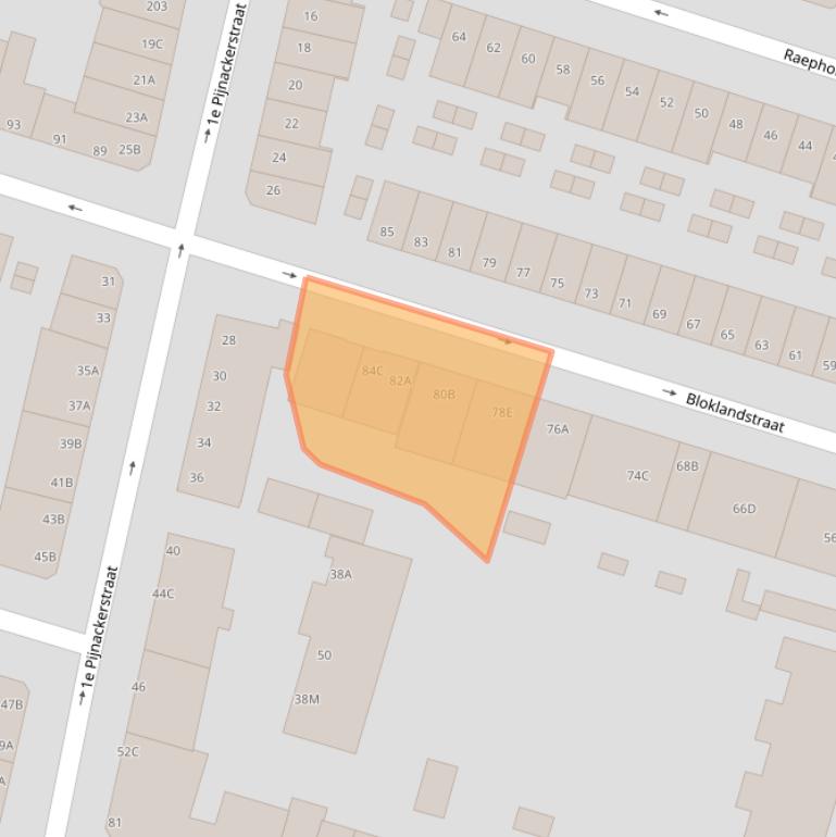 Kaart van postcodegebied 3036TN.