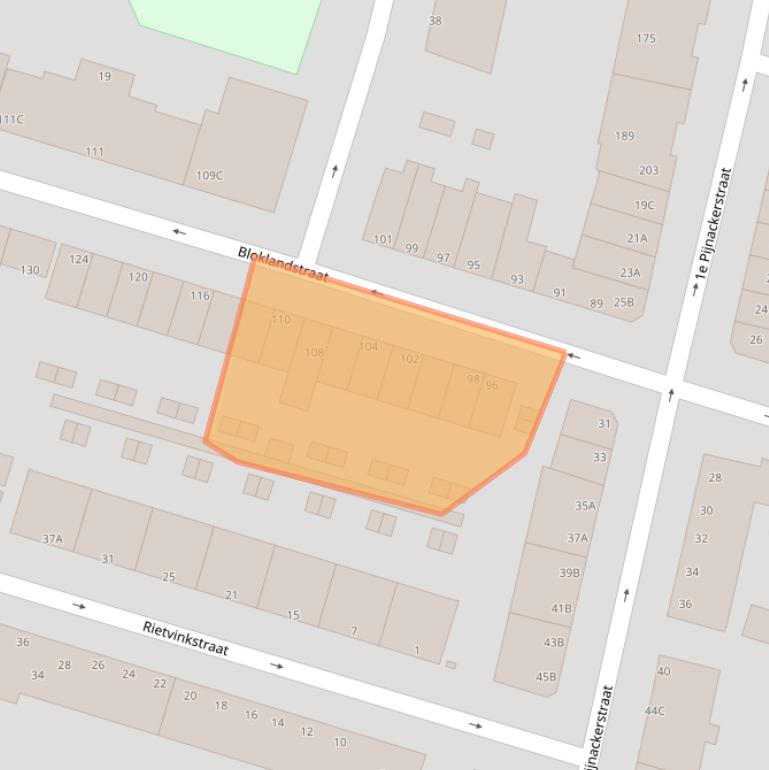 Kaart van postcodegebied 3036TP.