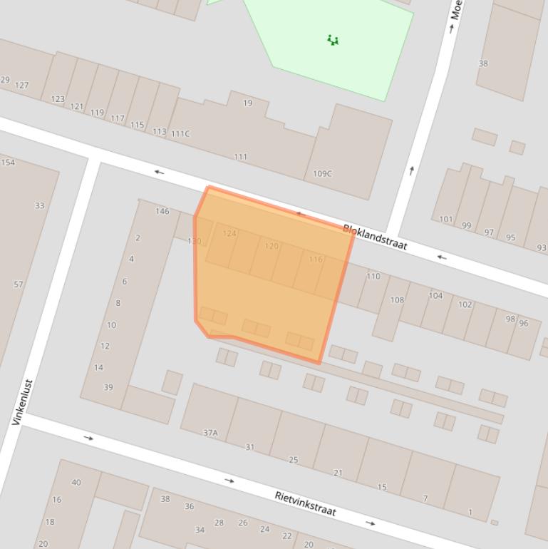 Kaart van postcodegebied 3036TR.