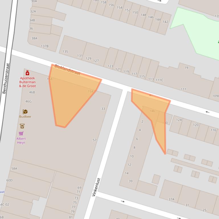 Kaart van postcodegebied 3036TS.