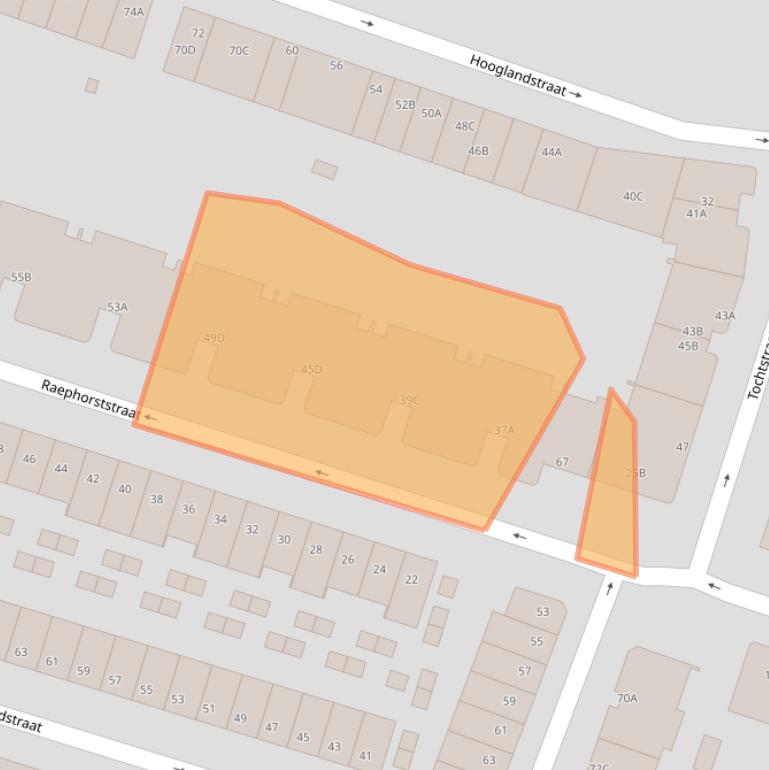 Kaart van postcodegebied 3036VB.