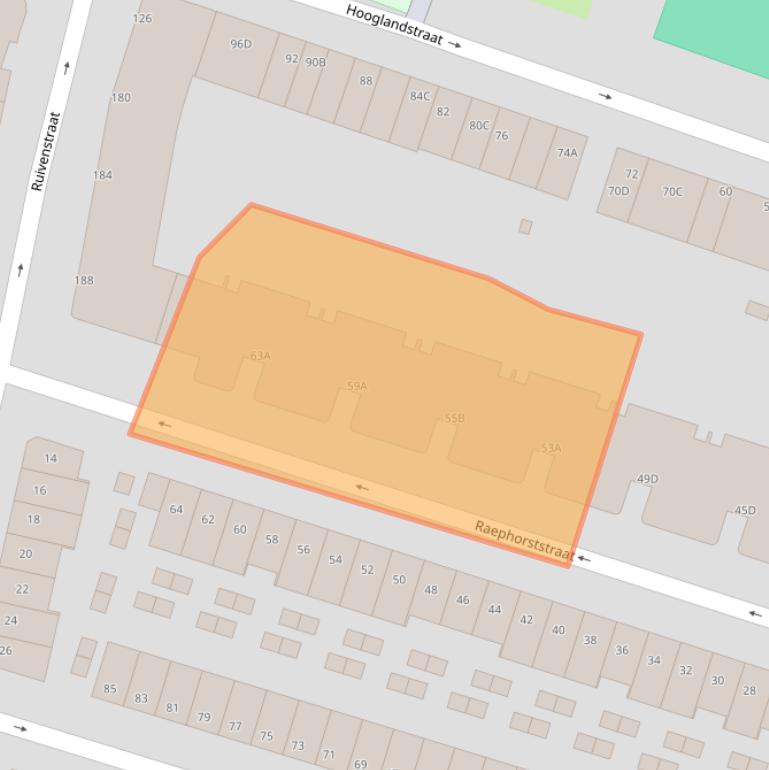 Kaart van postcodegebied 3036VC.