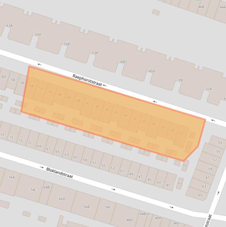 Kaart van postcodegebied 3036VL.