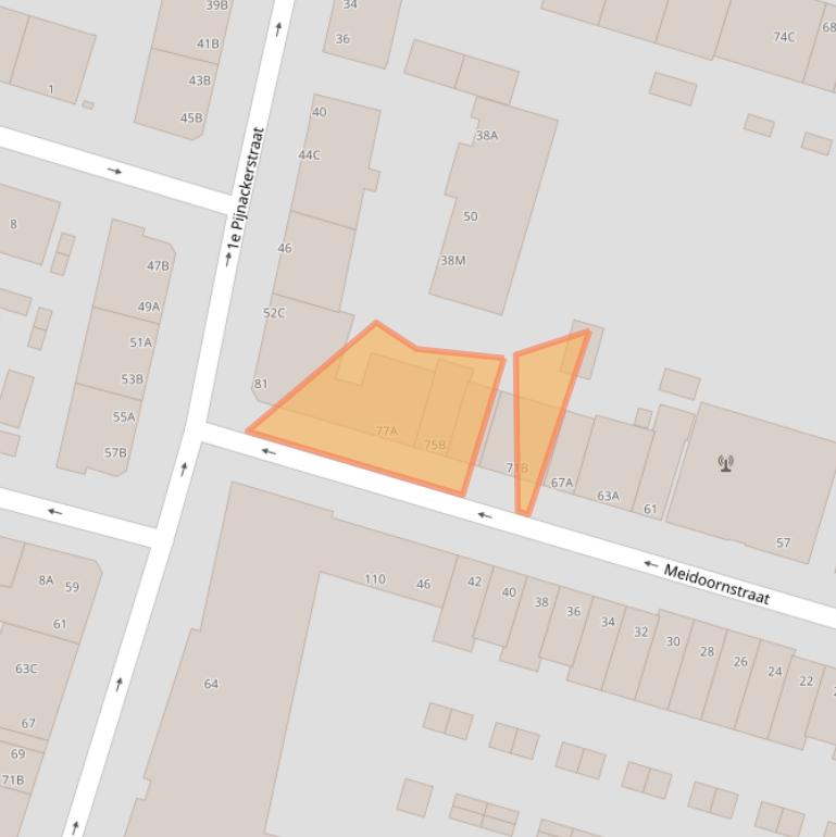 Kaart van postcodegebied 3036WE.
