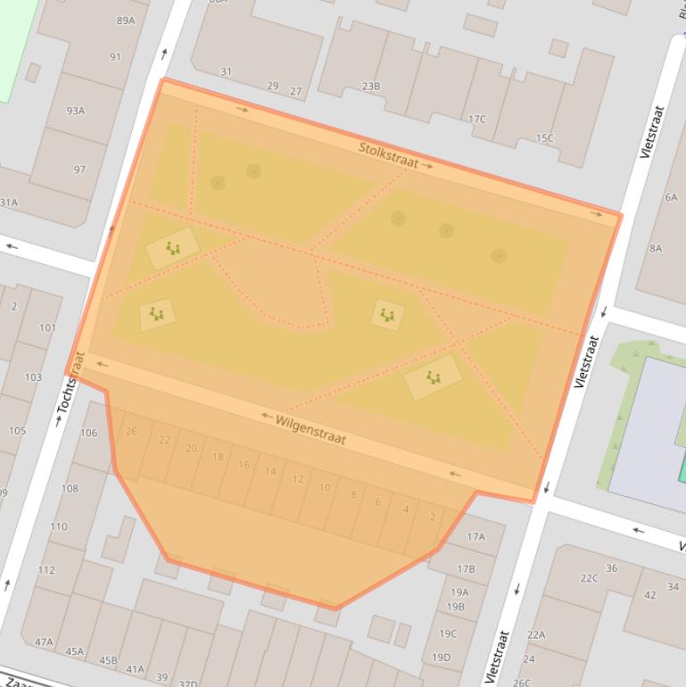 Kaart van postcodegebied 3036WP.