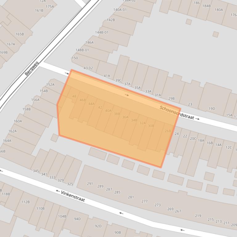Kaart van postcodegebied 3036XJ.
