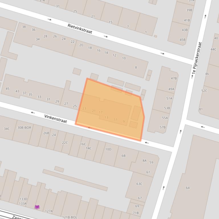 Kaart van postcodegebied 3036XK.