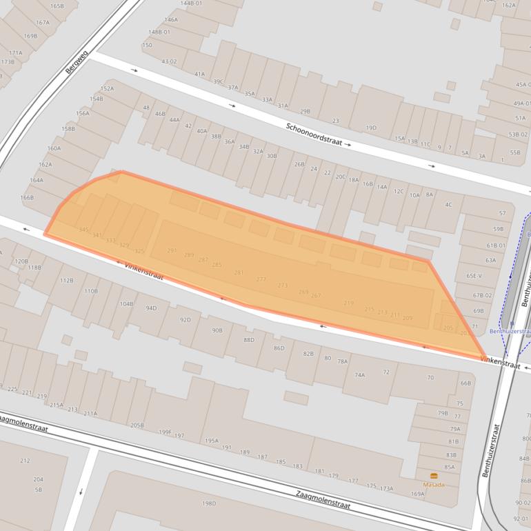 Kaart van postcodegebied 3036XP.